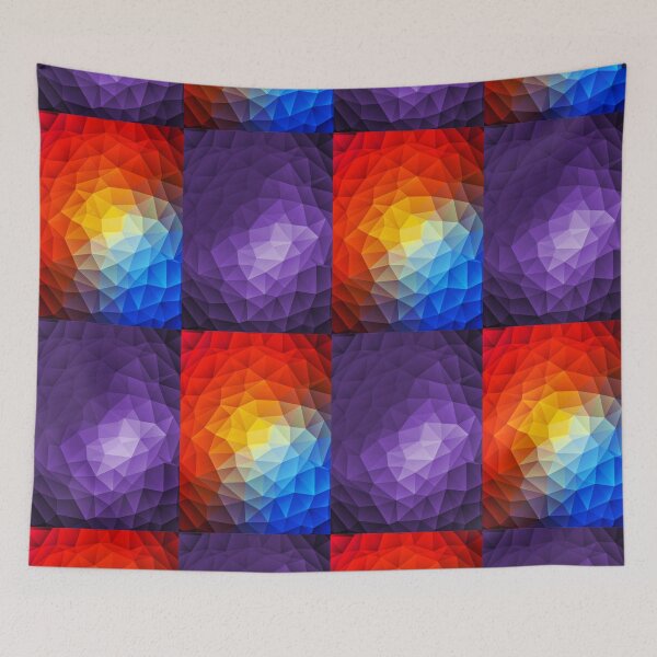 Item preview, Rainbow Diamond Checkerboard Print Pattern designed and sold by Mary Riley.