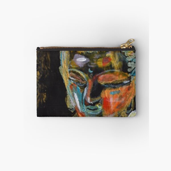 Item preview, Buda Zen Chica Negro Arte abstracto Lirios blancos designed and sold by concettaellis.
