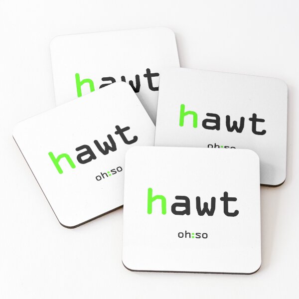 Item preview, HAWT Make a statement or go ironic with silly text-speak. designed and sold by oh-so.