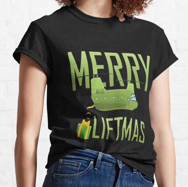 Merry Liftmas Chinook Helicopter Classic T-Shirt