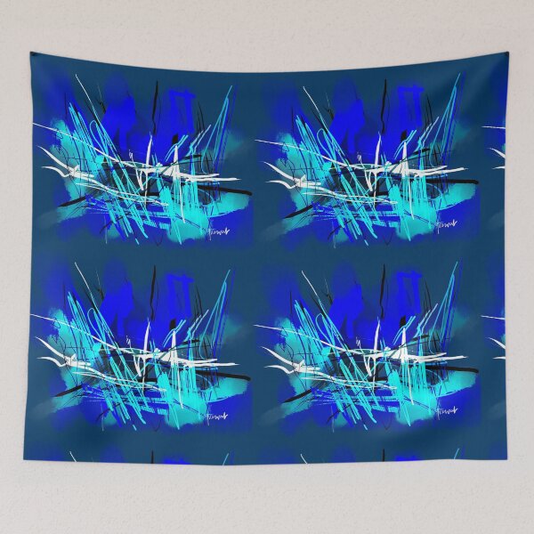Item preview, Blue and white  designed and sold by Sukhpal Grewal Ethnic Art.