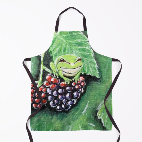 Item preview, Frog on a Blackberry Painting designed and sold by Art by Kirsten Sneath.