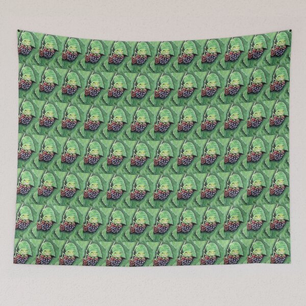 Item preview, Frog on a Blackberry Painting designed and sold by Art by Kirsten Sneath.