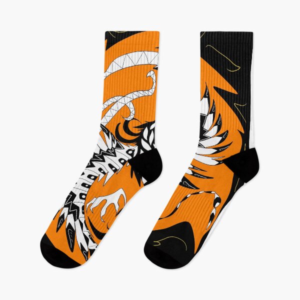 Item preview, bright orange phoenix pattern ecopop designed and sold by jorgelebeau.