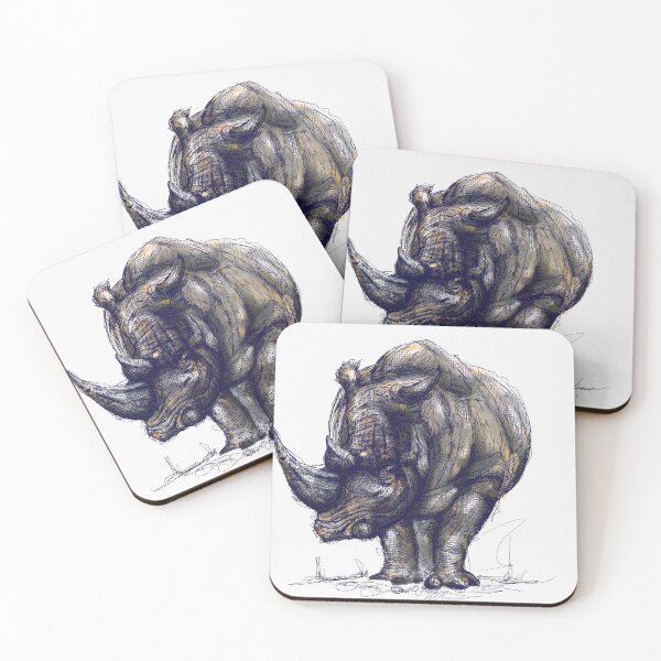Item preview, White Rhino Illustration designed and sold by juicycreations.