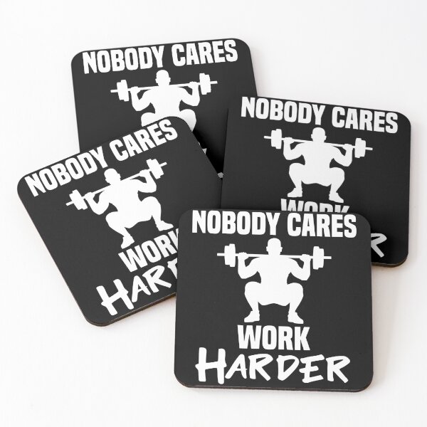 Item preview, Strongman Nobody Cares Weightlifting barbell squat designed and sold by Nessshirts.