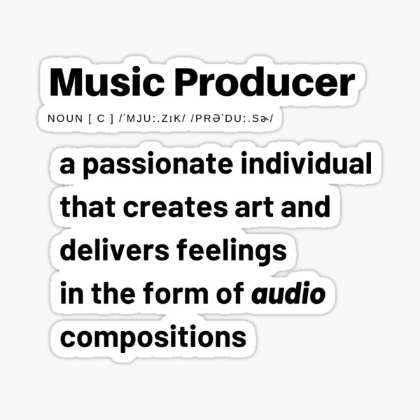 Item preview, Music Producer Explained designed and sold by HY2ROGEN.