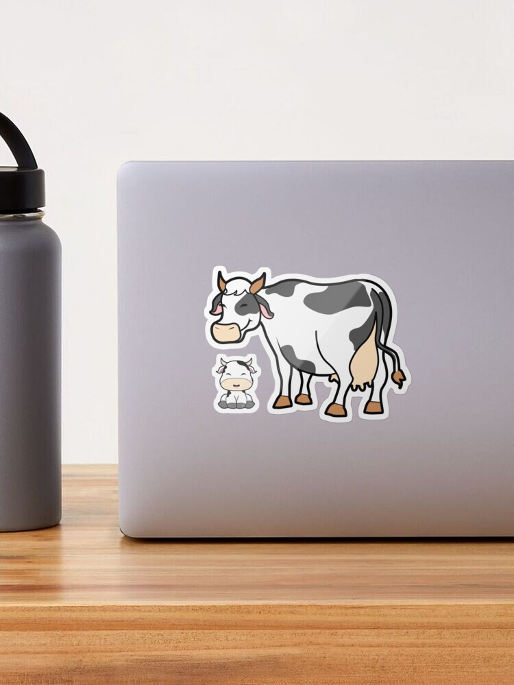 Pegatina familia personalizada mascota vaca ¡Lleva a tu familia contigo!