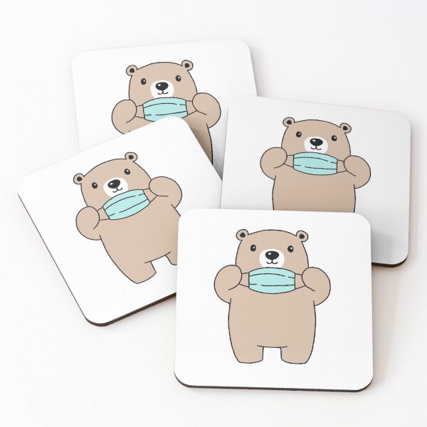 Item preview, Cute brown bear with mask designed and sold by adesignworld.