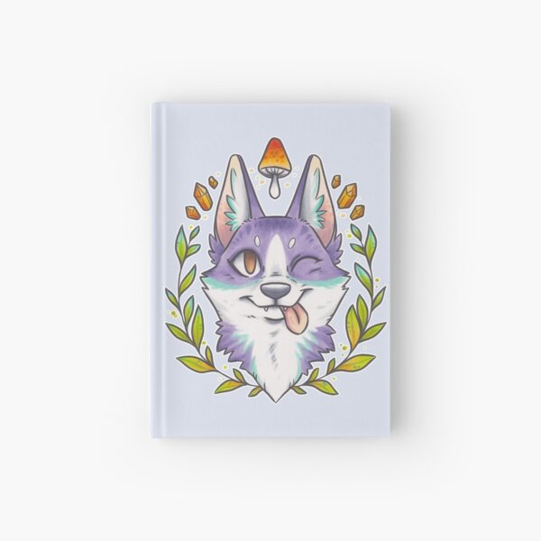Happy Crystal Doggo Hardcover Journal