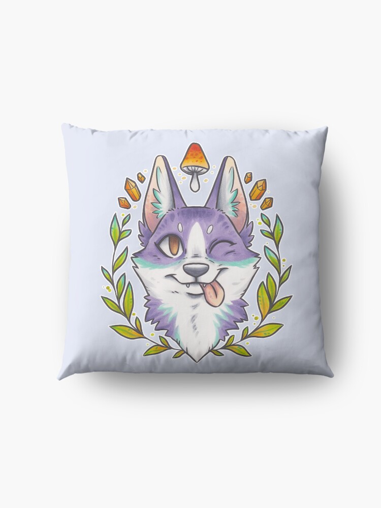 Alternate view of Happy Crystal Doggo Floor Pillow