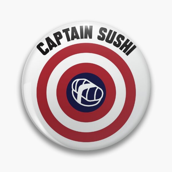 Item preview, Captain Sushi logo + text designed and sold by Dkrode.