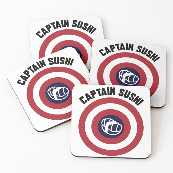 Item preview, Captain Sushi logo + text designed and sold by Dkrode.