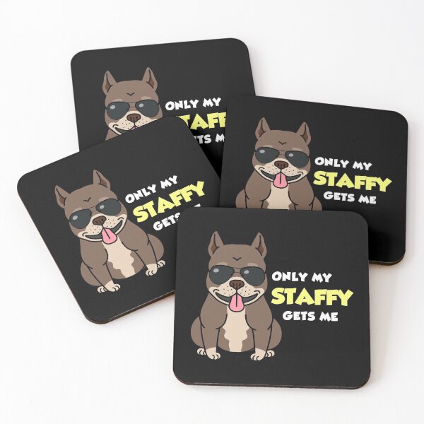 Item preview, Only My Staffordshire Gets Me – Best Friend Emotional Support Pet Puppy designed and sold by The Green Corner.