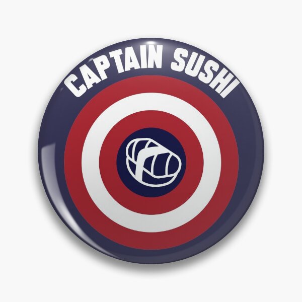 Item preview, Captain Sushi logo + white text designed and sold by Dkrode.