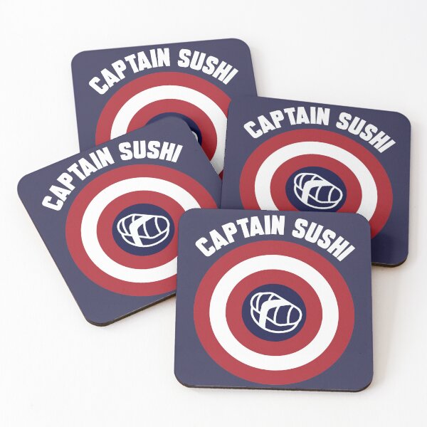 Item preview, Captain Sushi logo + white text designed and sold by Dkrode.