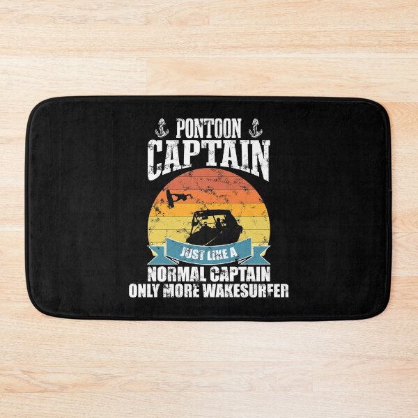 Item preview, pontoon captain just like a normal captain only more wakesurfer, wakesurfer gift, wakesurfing lover, lake life gift, lake life lover, wakeboarding lover, wakeboarding gift designed and sold by T-DESIGNEDZ.