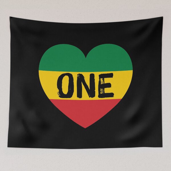 Item preview, Rasta Reggae One Love Heart  designed and sold by RastaReggaeLove.