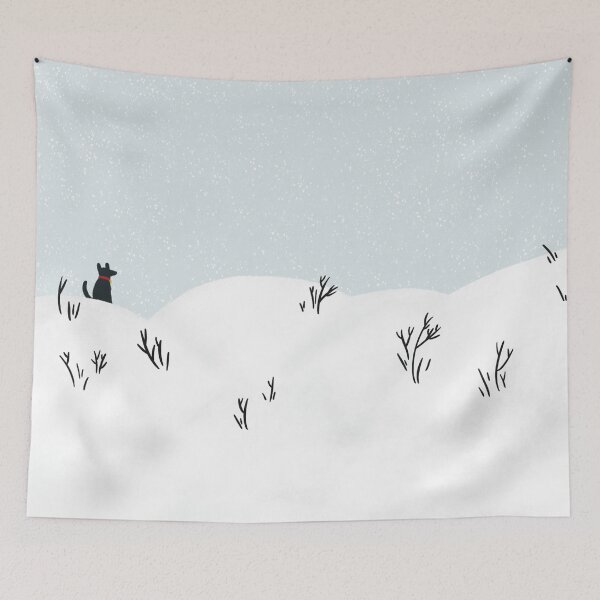 Item preview, Winter Dog Landscape  designed and sold by trajeado14.