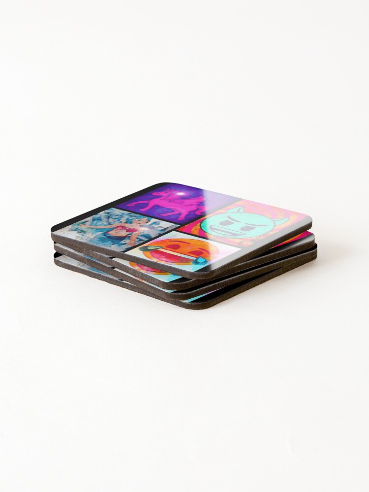 Alternate view of emoji Pop Art Coasters (Set of 4)