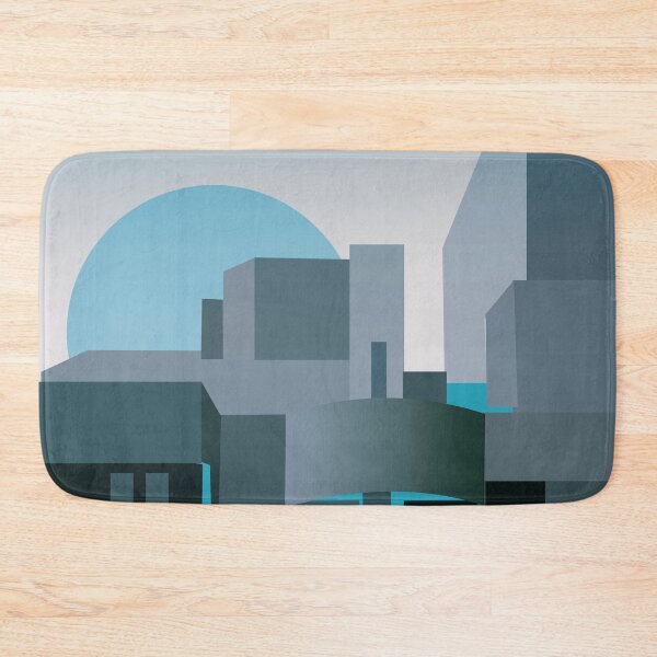 Item preview, Architecture of brutalism, cool colours designed and sold by korasi.