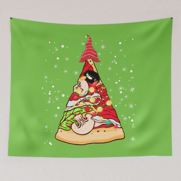 Item preview, Pizza Christmas Tree Lights snow Xmas Crustmas Gift designed and sold by marcek.