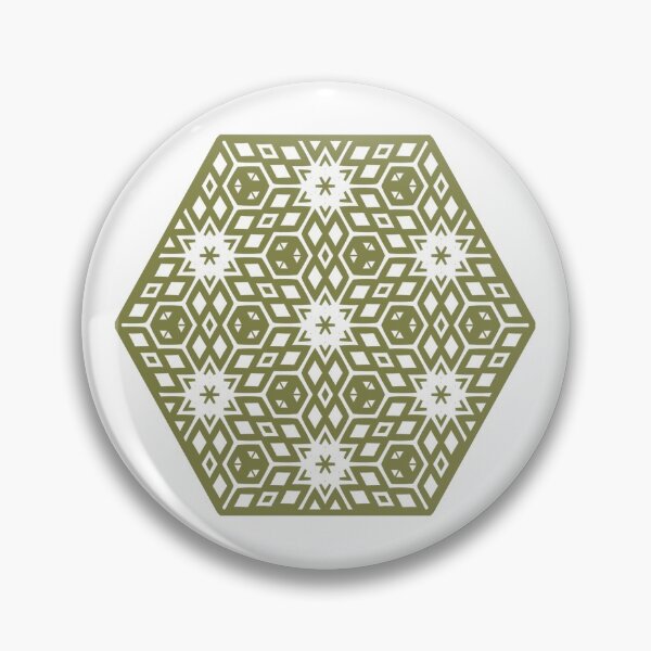 Item preview, Gold Star Geometric 0081 Medalon designed and sold by Sharon Schwalbe.