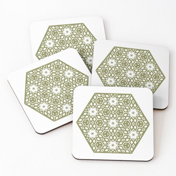 Item preview, Gold Star Geometric 0081 Medalon designed and sold by Sharon Schwalbe.