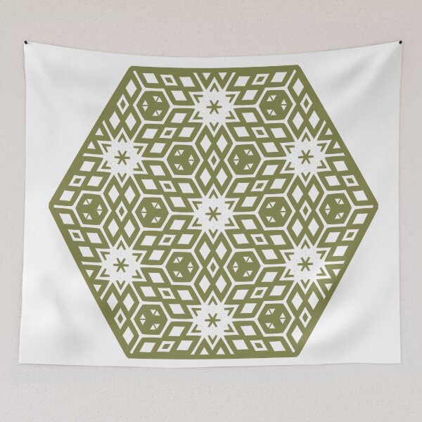 Item preview, Gold Star Geometric 0081 Medalon designed and sold by Sharon Schwalbe.