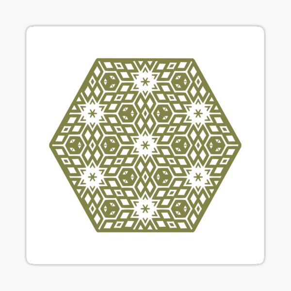 Item preview, Gold Star Geometric 0081 Medalon designed and sold by Sharon Schwalbe.
