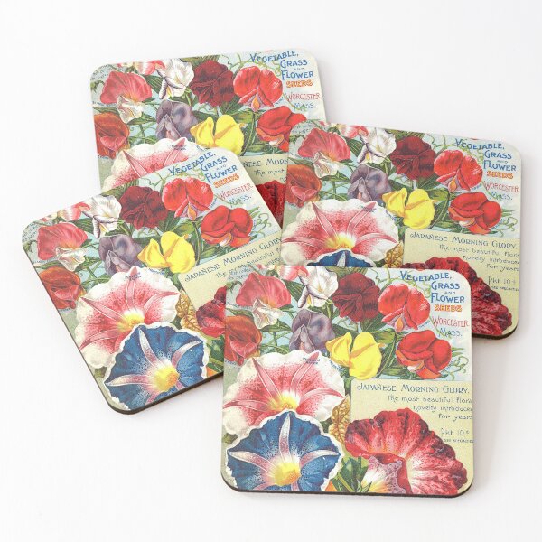 Item preview, Sweet peas and Japanese morning glories - Ross 1898 designed and sold by killies.