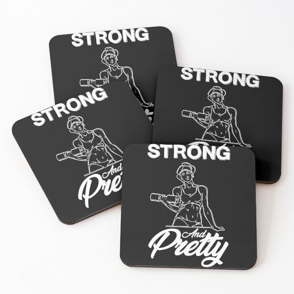 Item preview, Strong and pretty powerlifting bodybuilding Women designed and sold by Nessshirts.