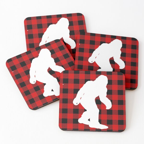Item preview, Buffalo plaid christmas bigfoot christmas yeti designed and sold by GoodyLeo.