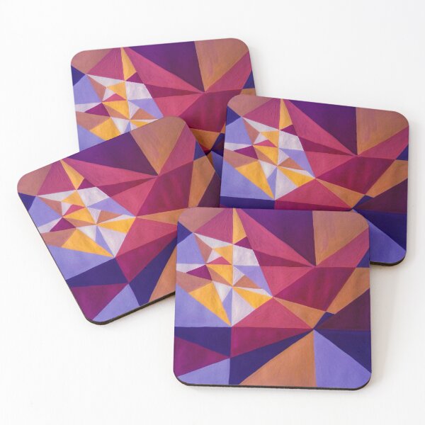 Item preview, Mountains 80s retro abstract landscape - Purple, Orange & Pink designed and sold by VerryBerry.
