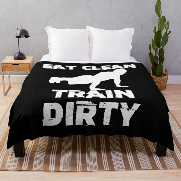 Item preview, Eat clean Strongman diet Powerlifitng quote  designed and sold by Nessshirts.
