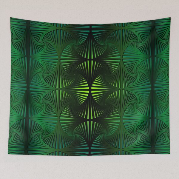 Item preview, Op-art Green Jungle designed and sold by paulatschy.