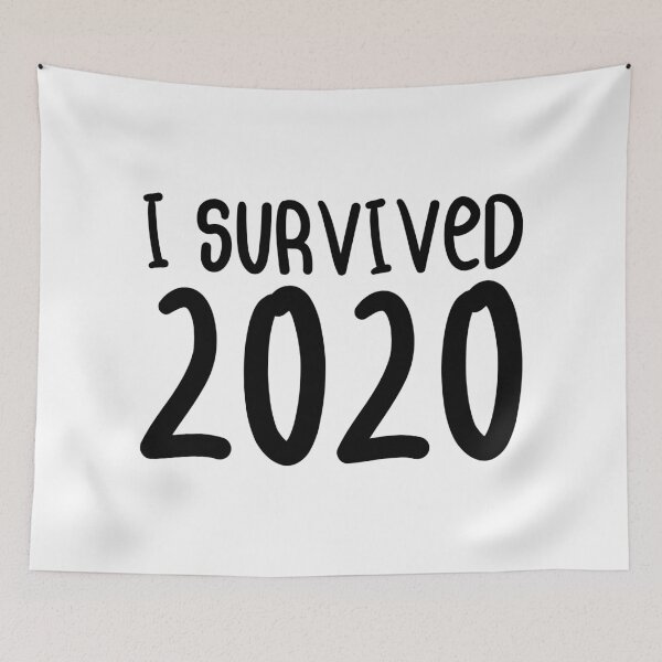Item preview, I Survived 2020 - New Year 2020 2021 Funny Sticker designed and sold by Seth's Tees.