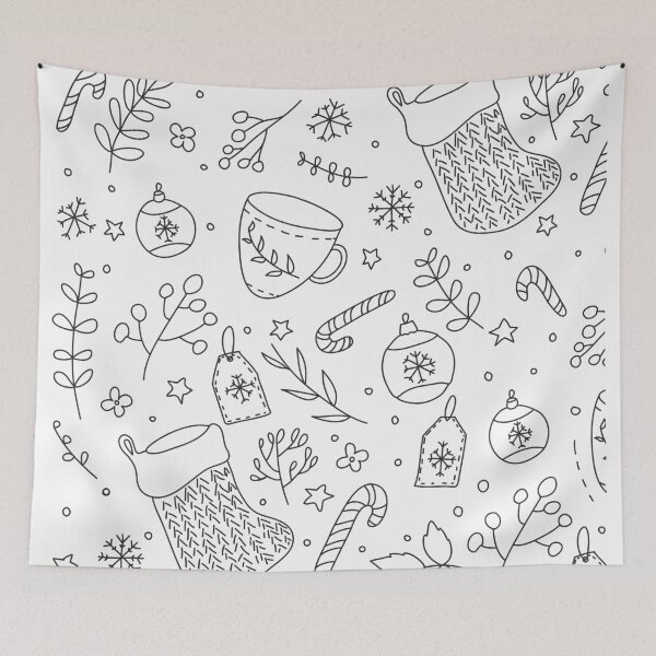 Item preview, Christmas Pattern VI designed and sold by wallflowerbee.