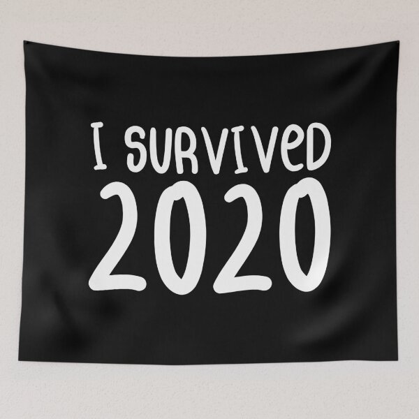 Item preview, I Survived 2020 - New Year 2020 2021 Funny Sticker designed and sold by Seth's Tees.