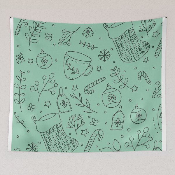 Item preview, Christmas Pattern VII designed and sold by wallflowerbee.
