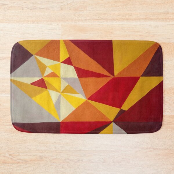 Item preview, Mountains 70s retro abstract landscape - Tan, Burnt Sienna & Crimson designed and sold by VerryBerry.