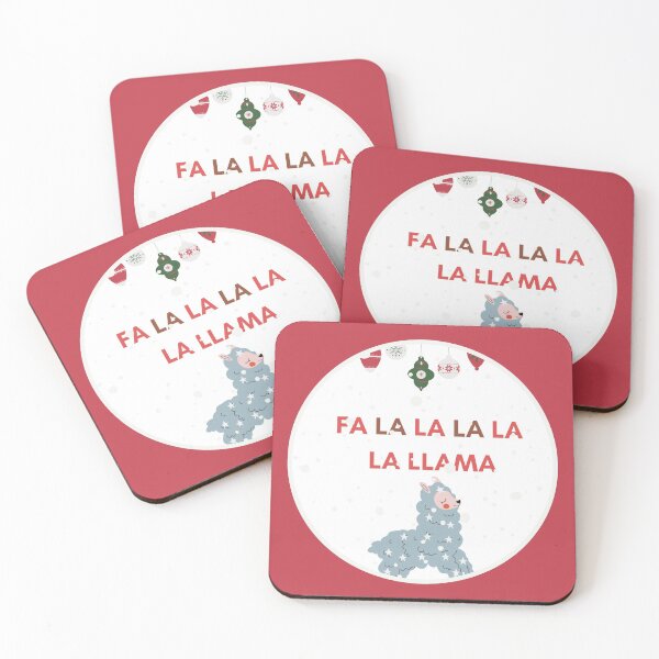 Item preview, FaLaLaLaLa LaLa Llama Red designed and sold by Sershni.
