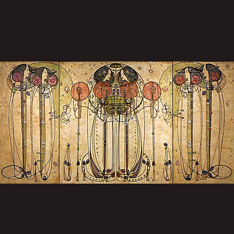 "Art Nouveau Charles Mackintosh The Wassail" by JoolyA | Redbubble