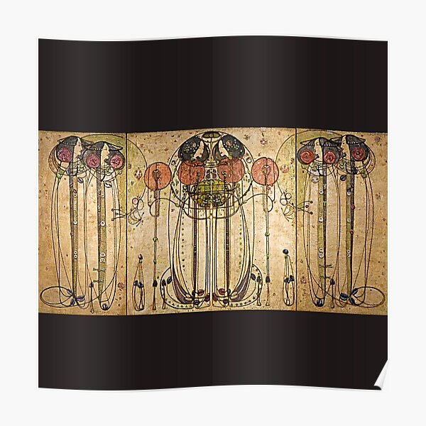 "Art Nouveau Charles Mackintosh The Wassail" Poster for Sale by JoolyA ...