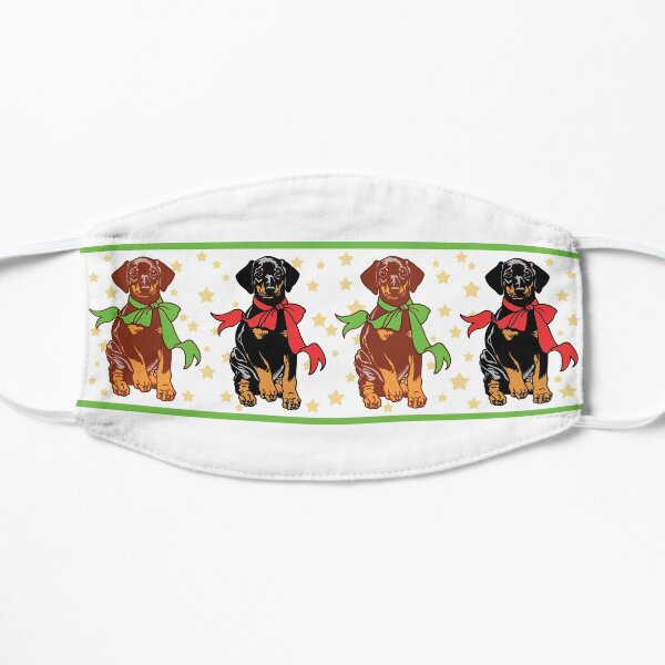Holiday Puppies Flat Mask