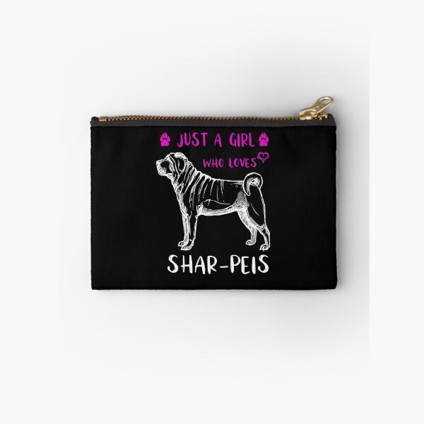 Item preview, Just A Girl Who Loves Shar-Peis Cute Chinese Shar Pei Drawing Dog Silhouette - Shar-Pei Lovers Girls Gift designed and sold by FunnySunny T-Shirts.