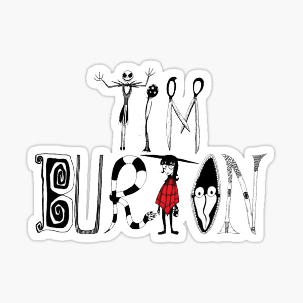 Tim Burton "Alphabet" Sticker