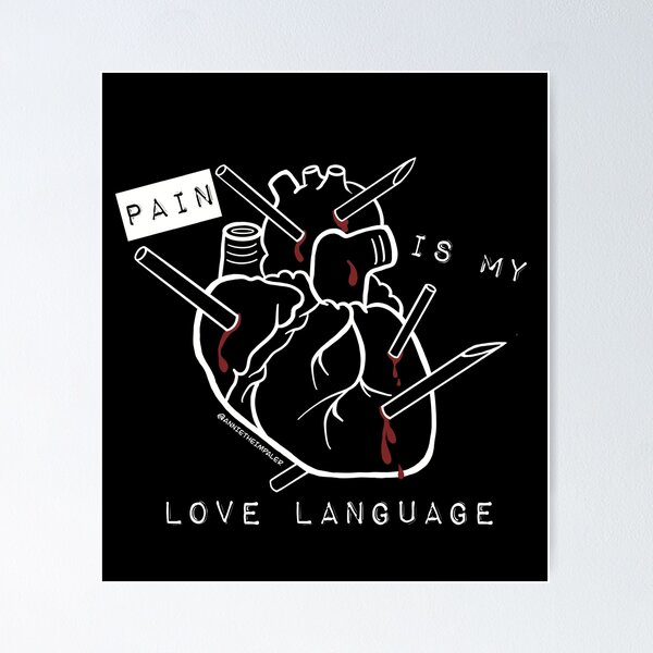 Item preview, Pain is my love language (Annie the Impaler Body Piercing) designed and sold by annietheimpaler.