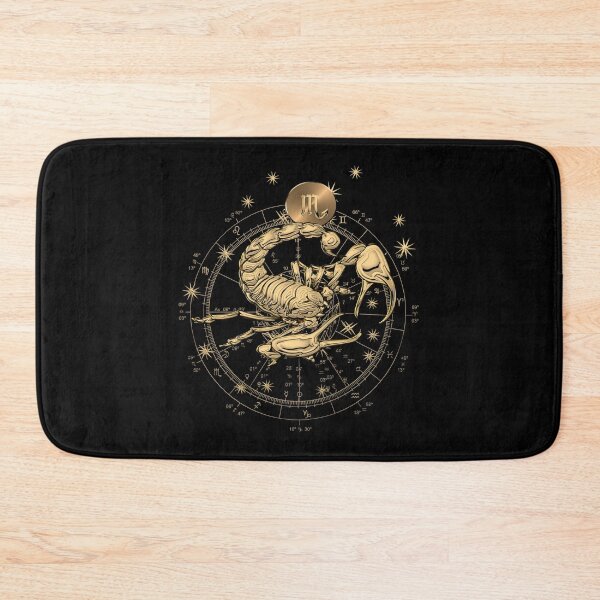 Item preview, Western Zodiac - Golden Scorpio - The Scorpion on Black Canvas designed and sold by Serge Averbukh Art Studio.