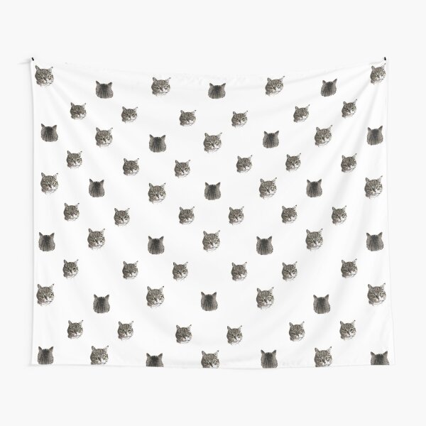 Minou Luna motif blanc Tentures